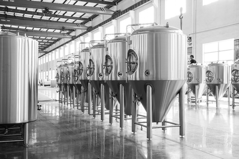 unit tank-BBT-beer brewing tank-beer bright tank-stainless steel fermenter-double wall jacketed tank-fermenter tank with jacket-1000L-10HL.jpg